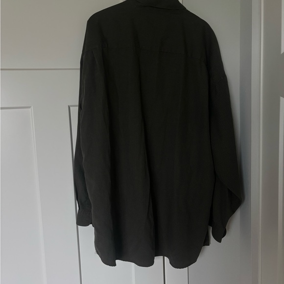 M.E. Sport Collection Dark Green Checkered Shirt - Picture 3 of 6